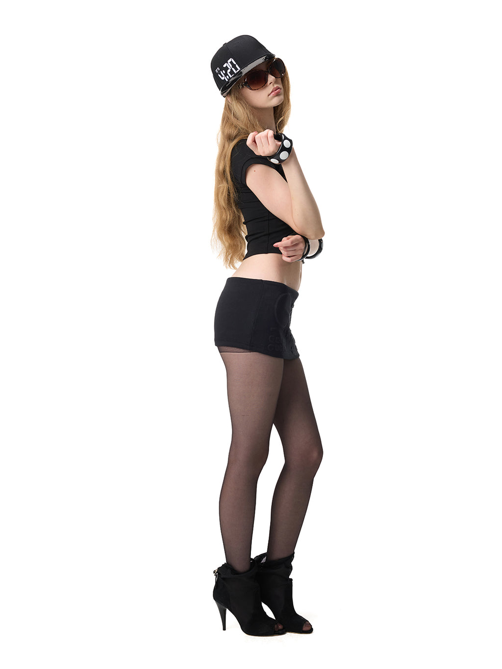 BPM GIRL EMBOSSED MINI SKIRT — detail image 8