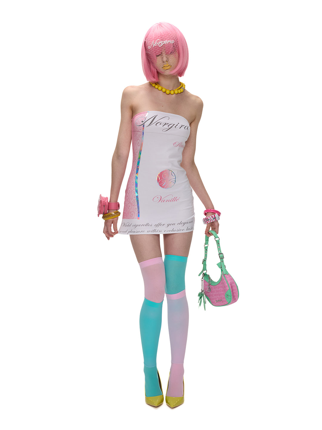 VANILLE CIGARETTE TUBE DRESS — product image 1