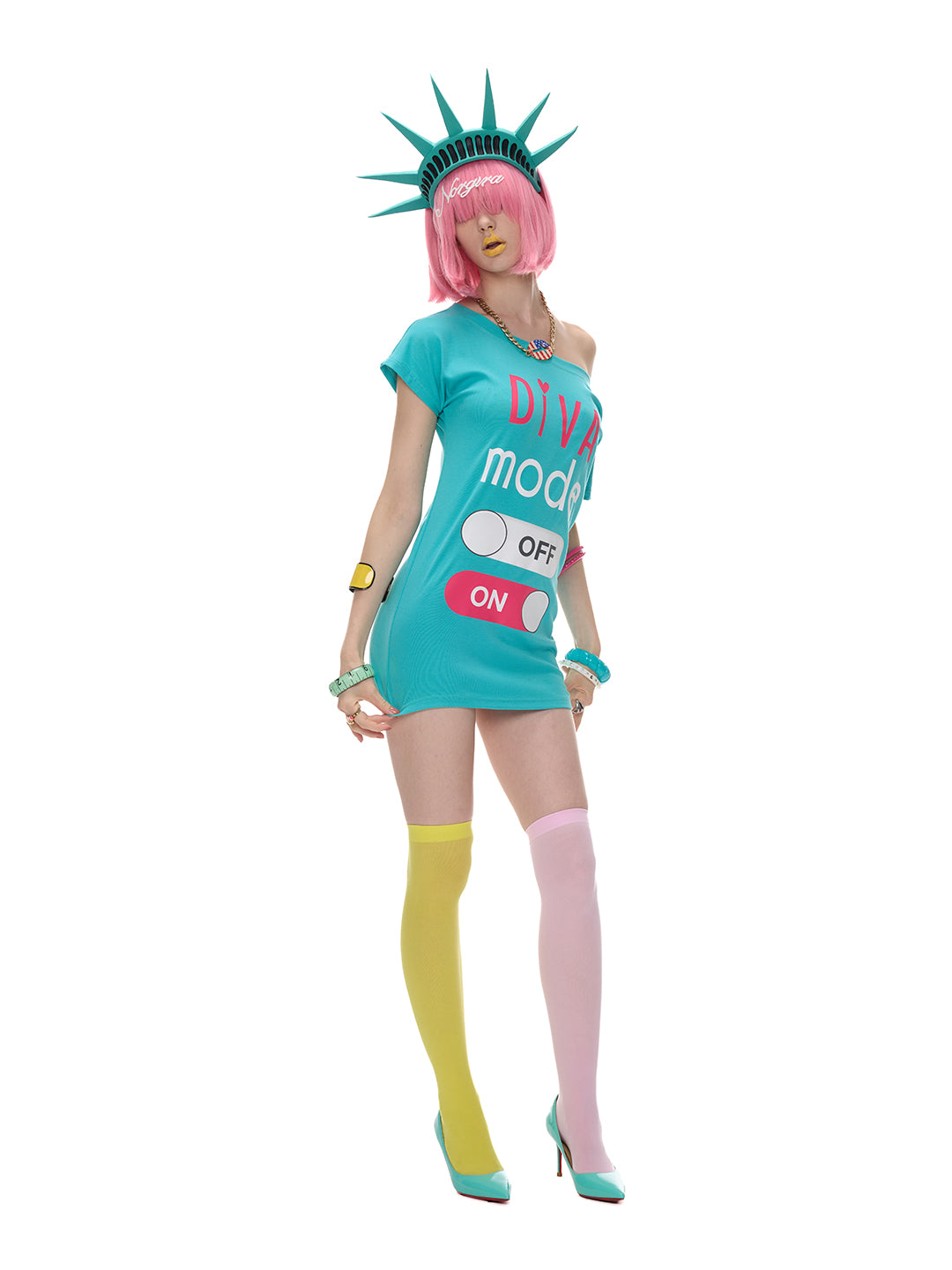 DIVA MODE ASYMMETRIC TEE — detail image 3