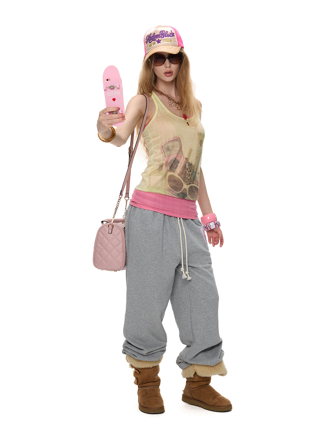 TRASH DRAWSTRING SWEATPANTS — Heather Gray 4