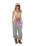 TRASH DRAWSTRING SWEATPANTS — Heather Gray 1